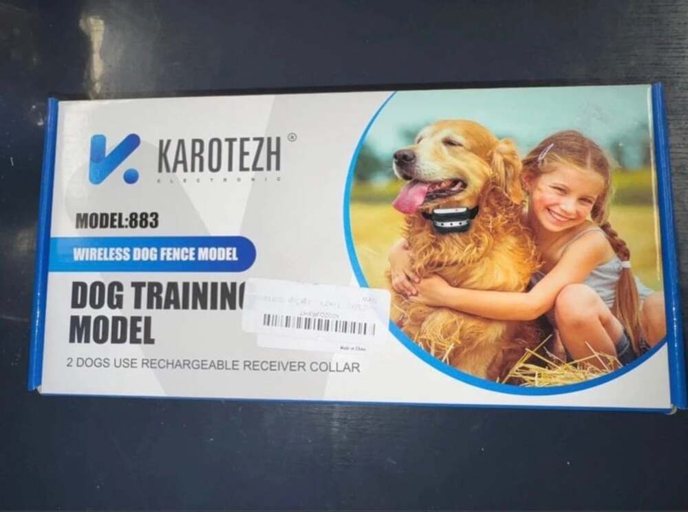 KAROTEZH Model 883 Wireless Dog Fence and Training Collar Set
